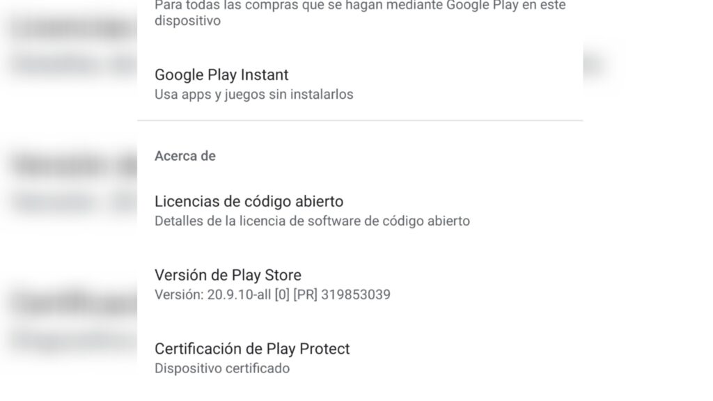 Actualizar Google Play Store de forma manual sin apps