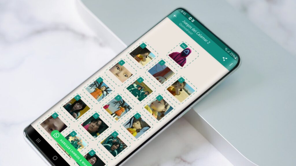 El Juego del Calamar Stickers WhatsApp Android
