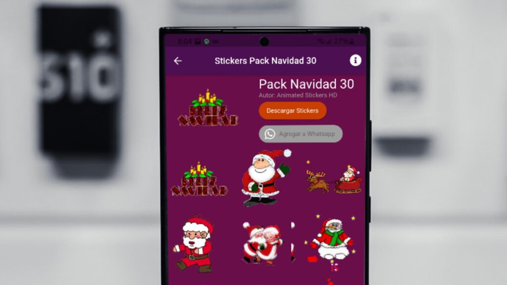 Sticker Navideños Animados para WhatsApp